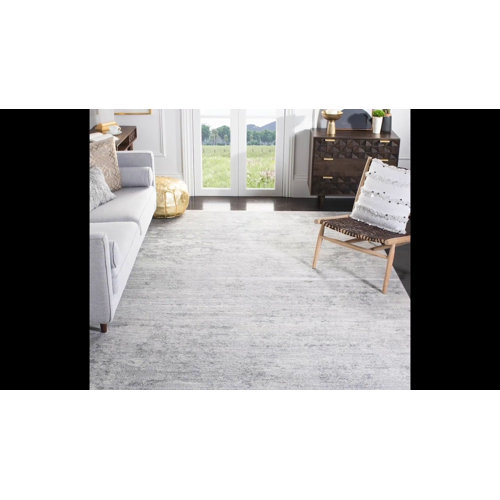 Steelside™ Adamson Power Loom Performance Ivory / Grey Rug & Reviews